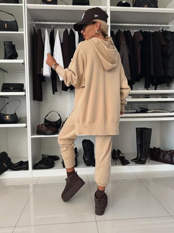 Camilla | Elegant Hooded Two-Piece Women's Set