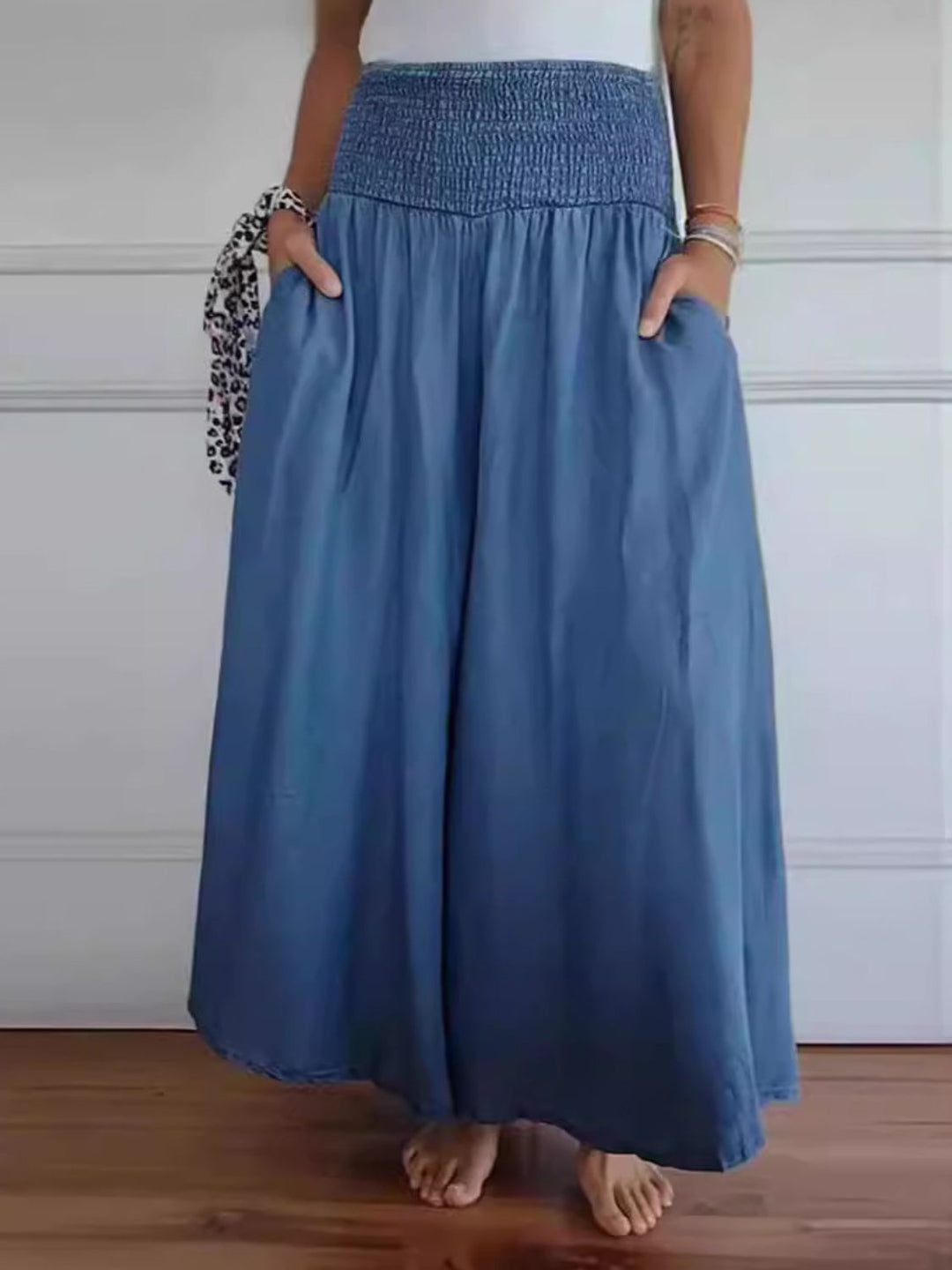 Marlene | Women's Loose-Fitting Trousers for Summer with Pockets
