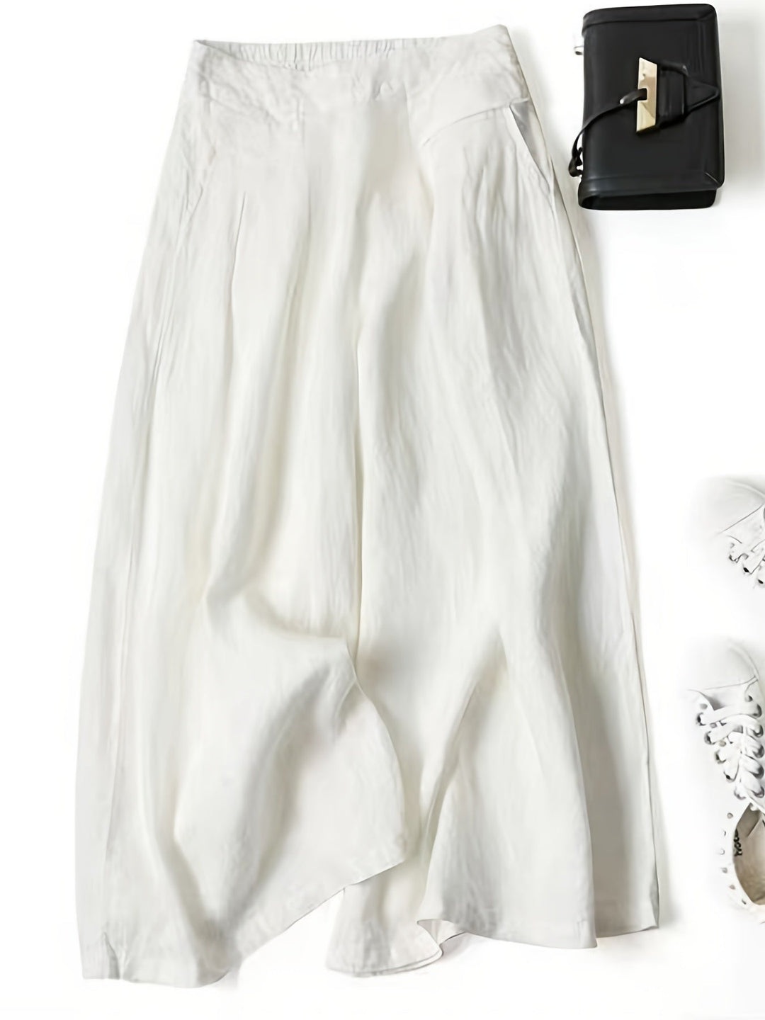 Bella | Women's Comfortable Wide-Leg Capri Trousers