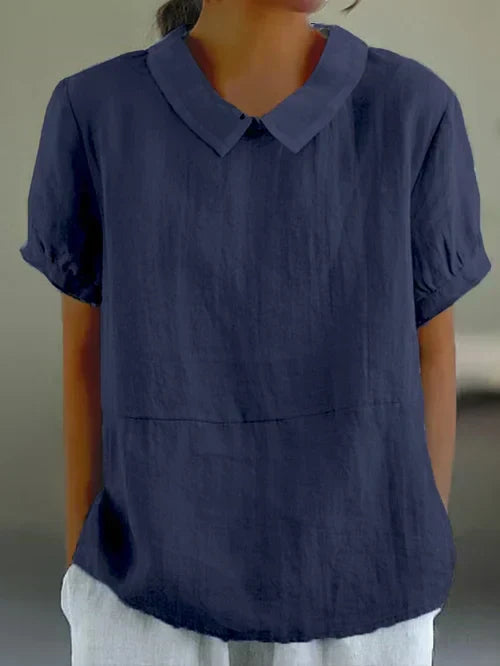 Amalie | Women's Relaxed Fit Collared Blouse