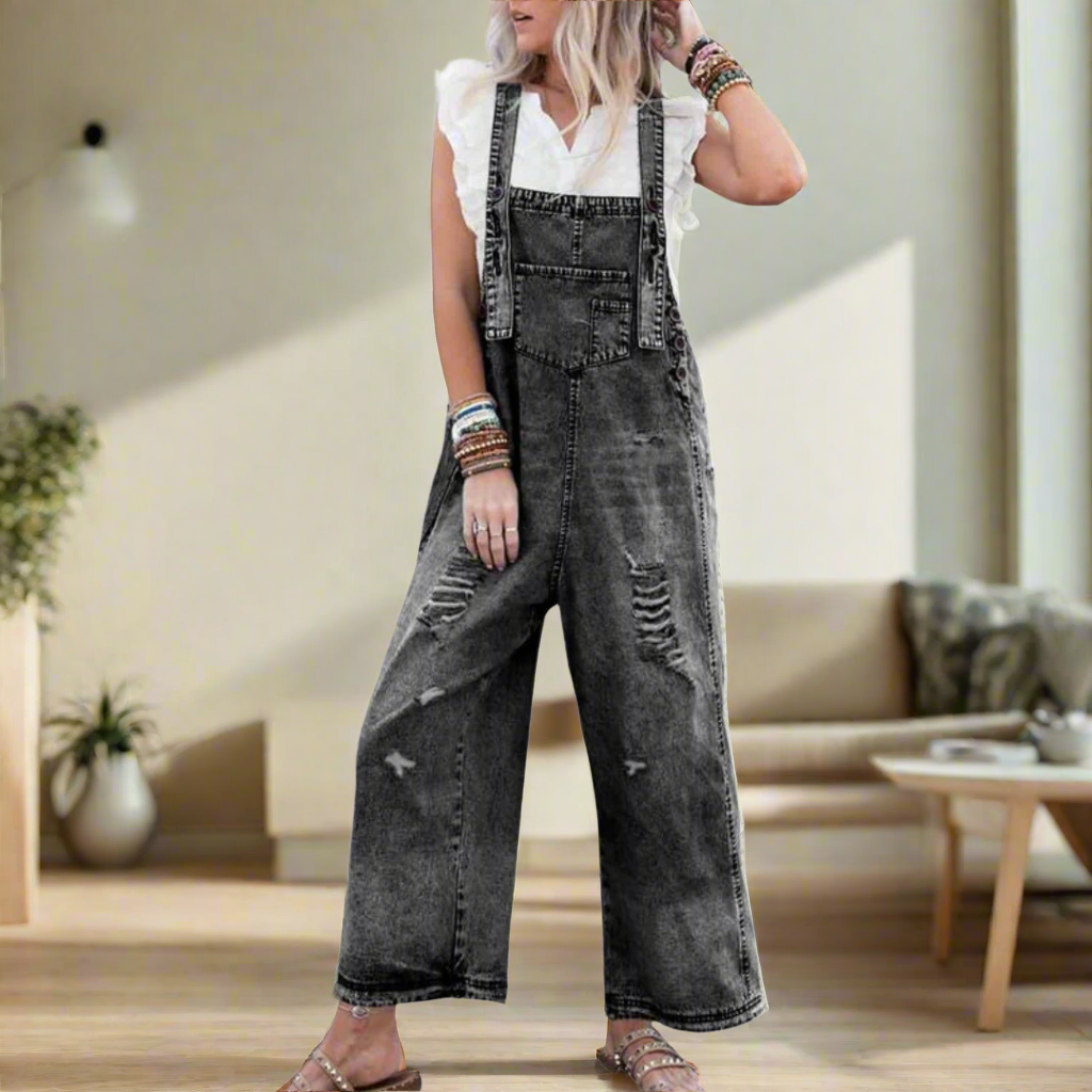 Carmelita | Women's Vintage Wash Adjustable Jumpsuit