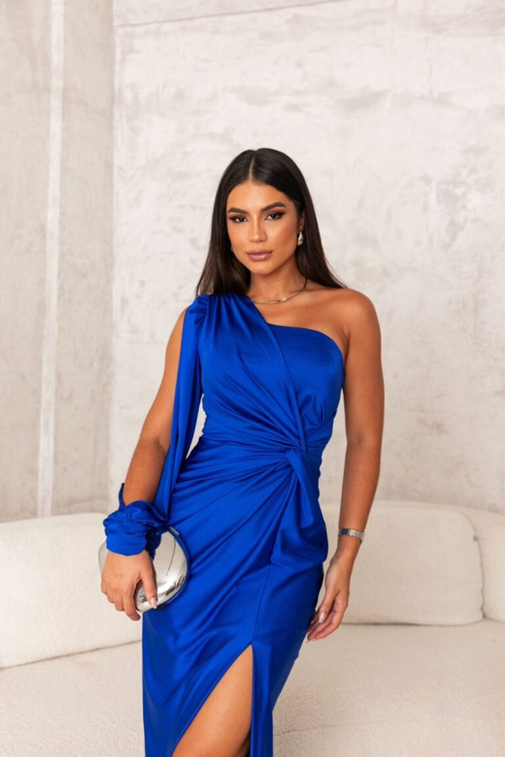 Anna | Women's Elegant Silhouette Maxi Dress with Side Slit