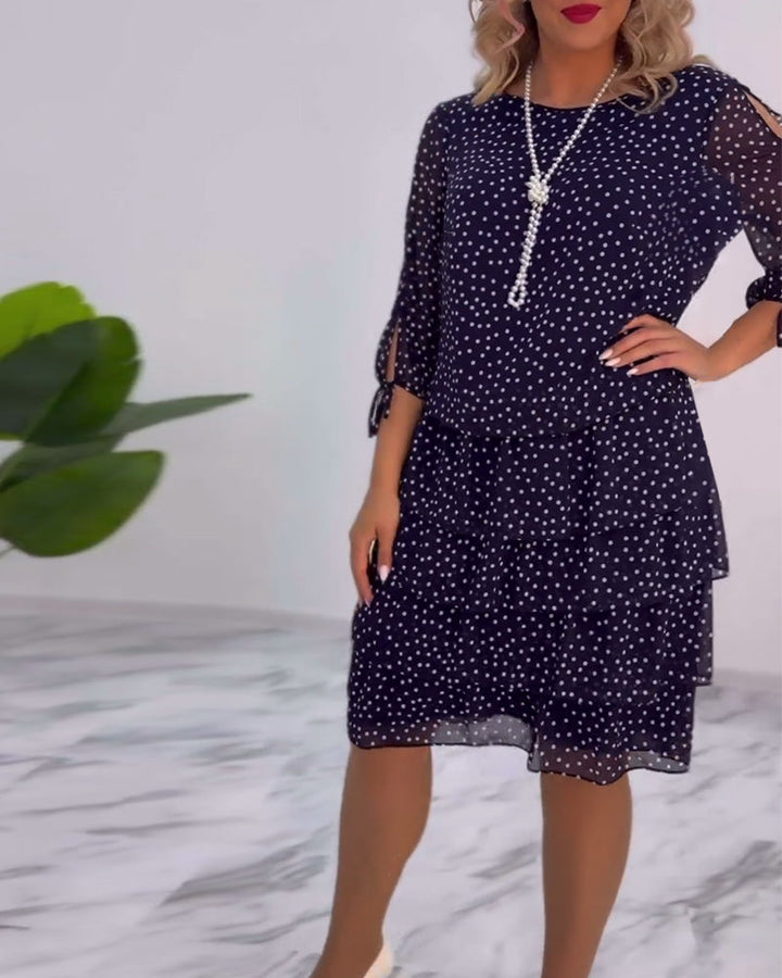 Tilly | Women's Polka Dot Layered Mini Dress