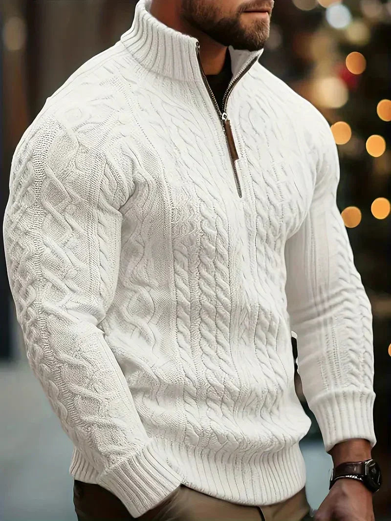 Men's Relaxed Brit & Boho | Blend Quarter Zip