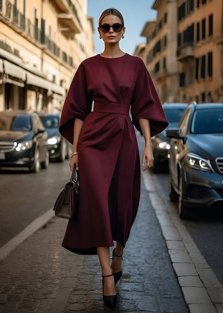 Aurora | Women's Flowy Belted Maxi Dress
