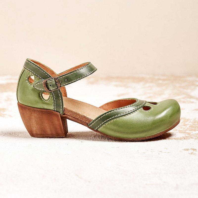 Fria | Women's Cushioned Comfortable Low Heel Sandals with Arch Support