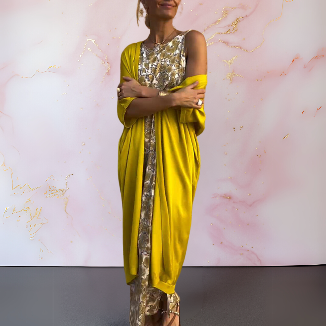 Melanie | Women's Elegant Maxi Dress With Cardigan