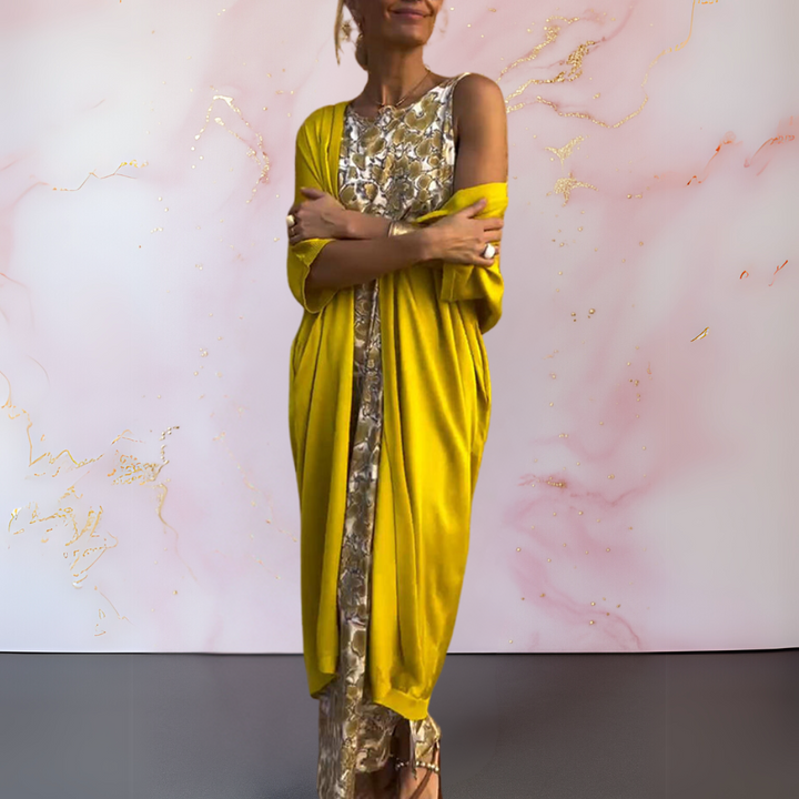 Melanie | Women's Elegant Maxi Dress With Cardigan