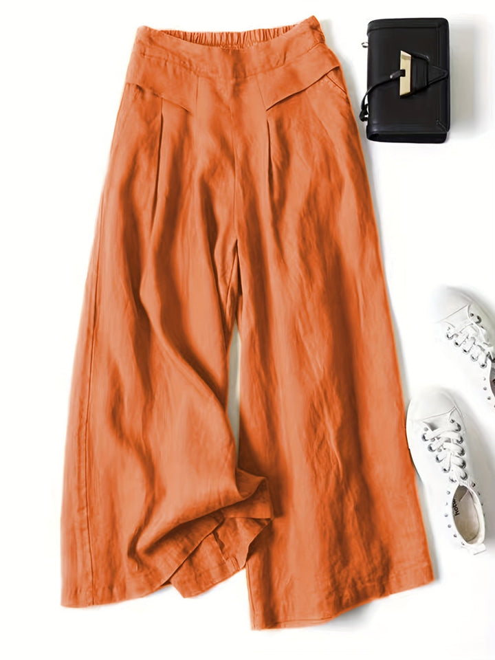 Bella | Women's Comfortable Wide-Leg Capri Trousers