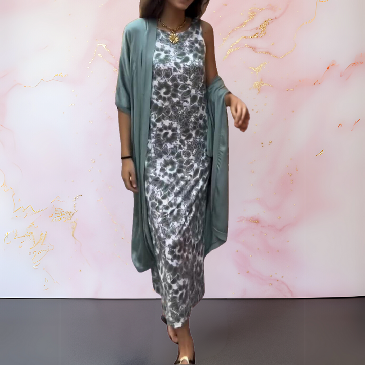 Melanie | Women's Elegant Maxi Dress With Cardigan