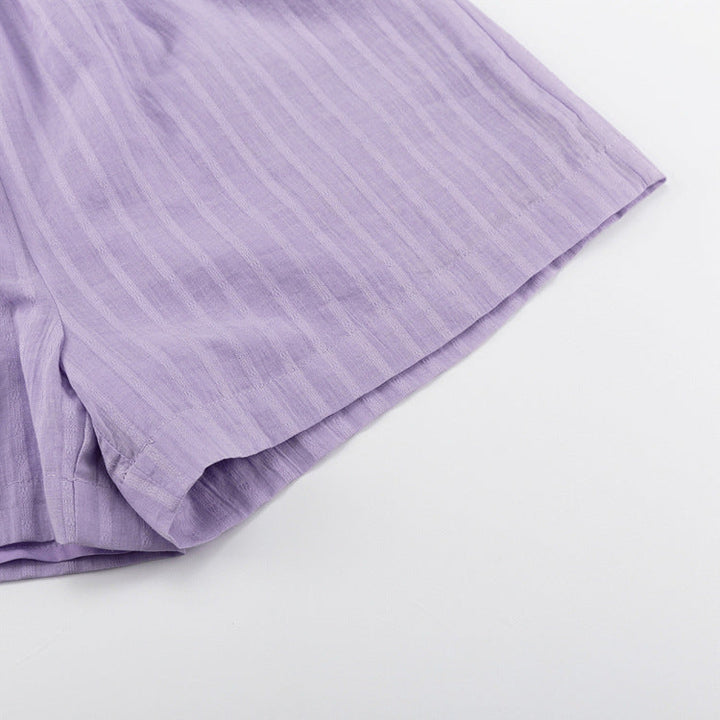 Yselia | Women's Breezy Button-Up and Shorts Set