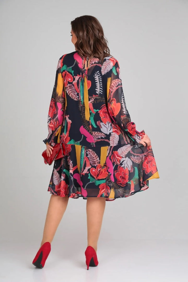 Andrea | Women's Stylish Floral Midi Dress