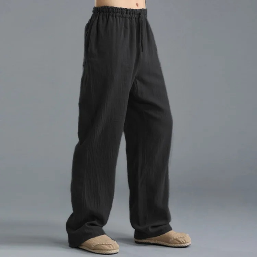 Carl | Men's Elegant Trousers with Drawstring