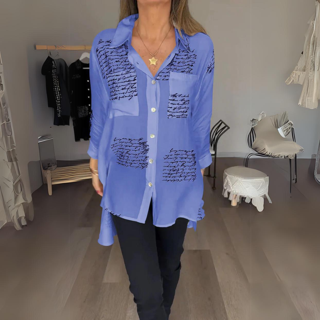 Carla | Women's Camisa de Botão Manuscrita
