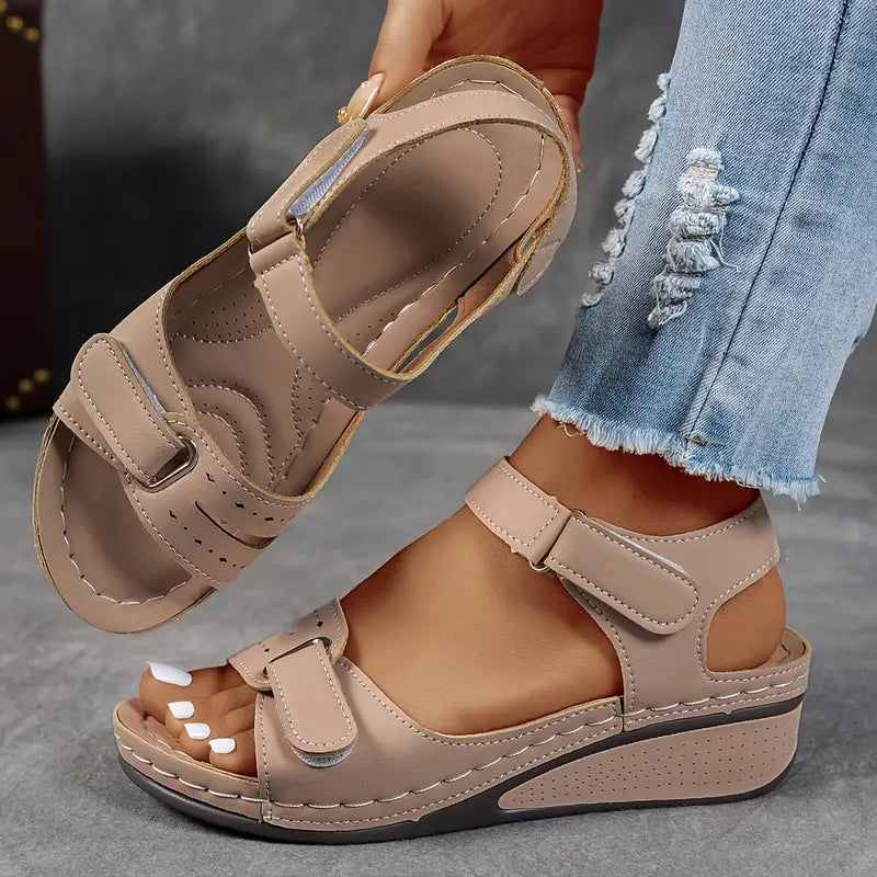Ella | Women's Cushioned Open-Toe Orthopedic Wedge Sandals
