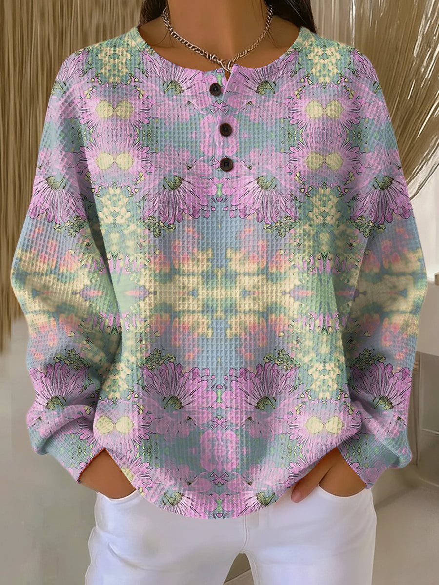 Alma | Women's Jumper with Ethnic Floral Pattern