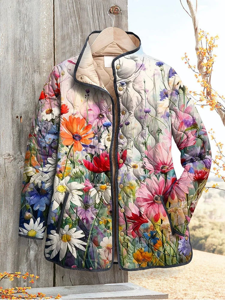 Women's Relaxed Wildflower Meadow Quilted Jacket