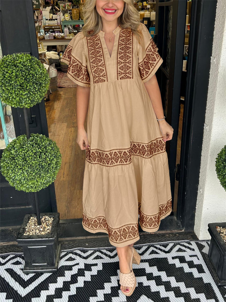 Hanna | Women's Elegant Boho Maxi Dress