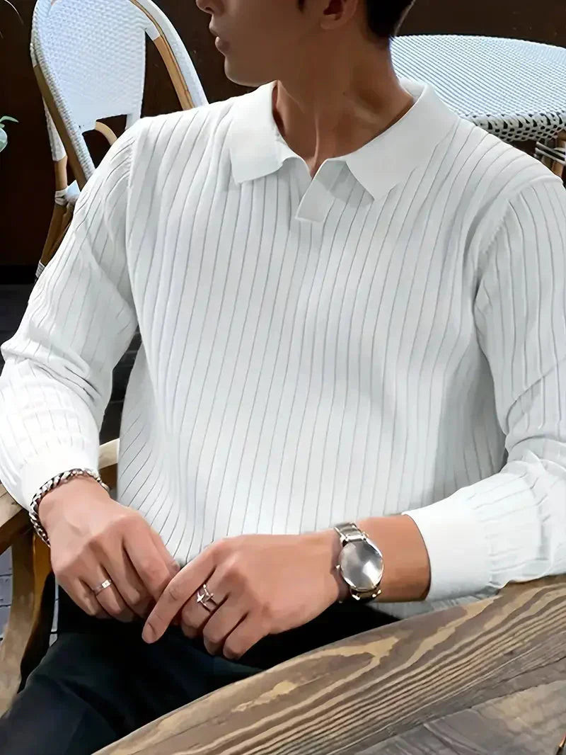 Men's Brit & Boho | Ribbed Pullover Shirt