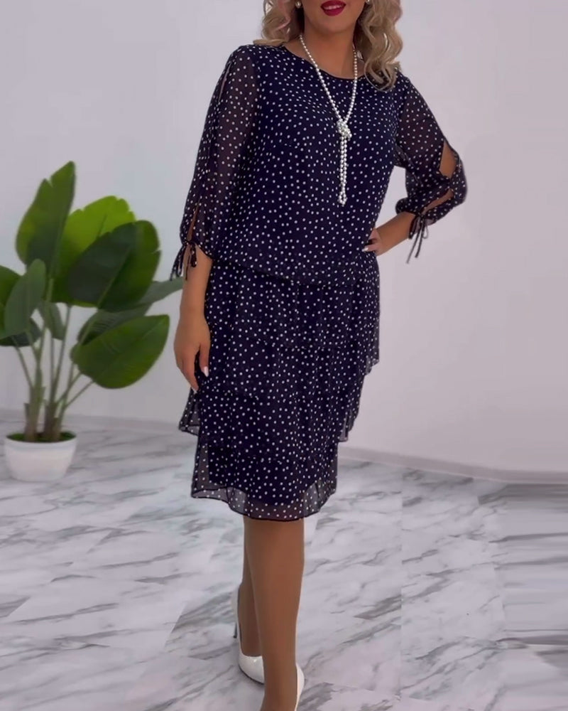 Tilly | Women's Polka Dot Layered Mini Dress