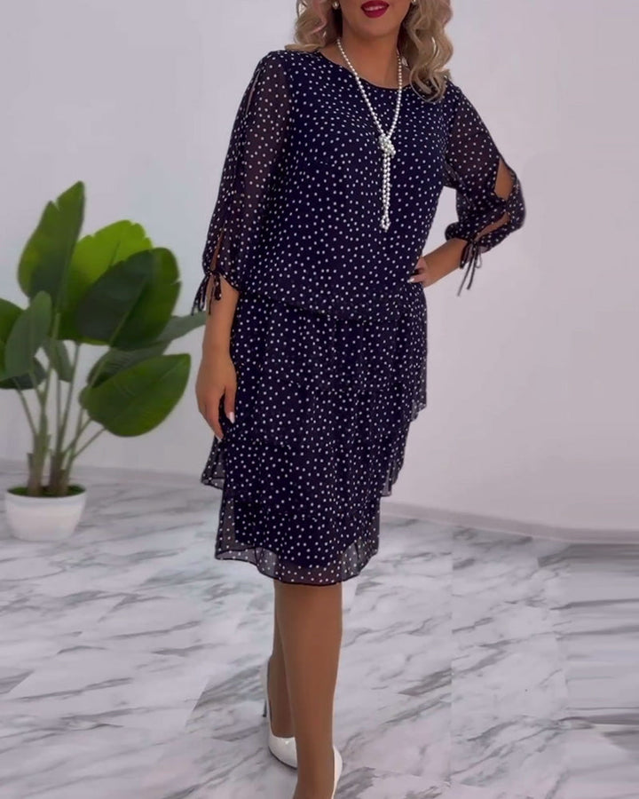 Tilly | Women's Polka Dot Layered Mini Dress