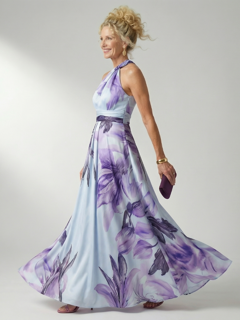 Amiel | Women's Light Floral Maxi Dress