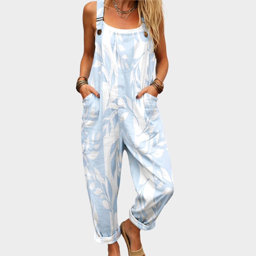 Women's Comfortable Printed Dungarees