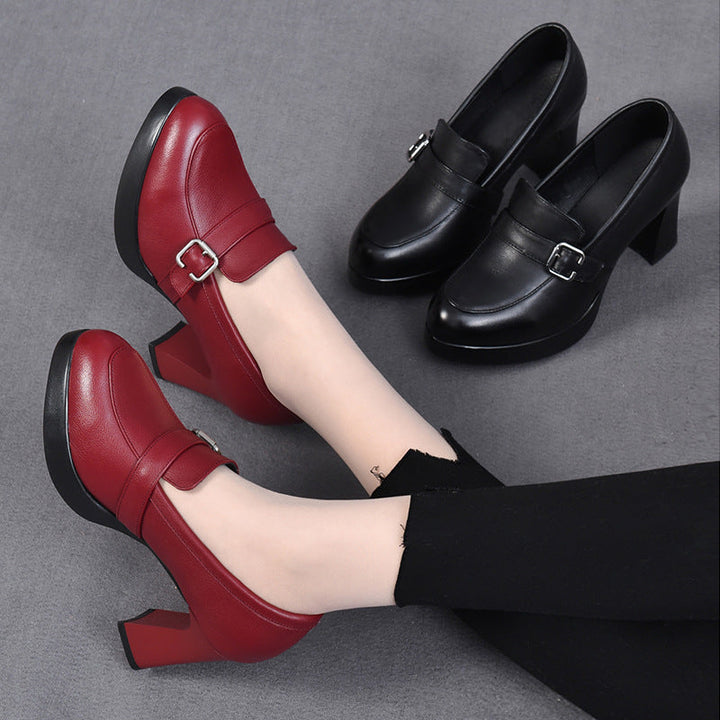 Bertha | Women's Cushioned Buckle Comfort Shoes