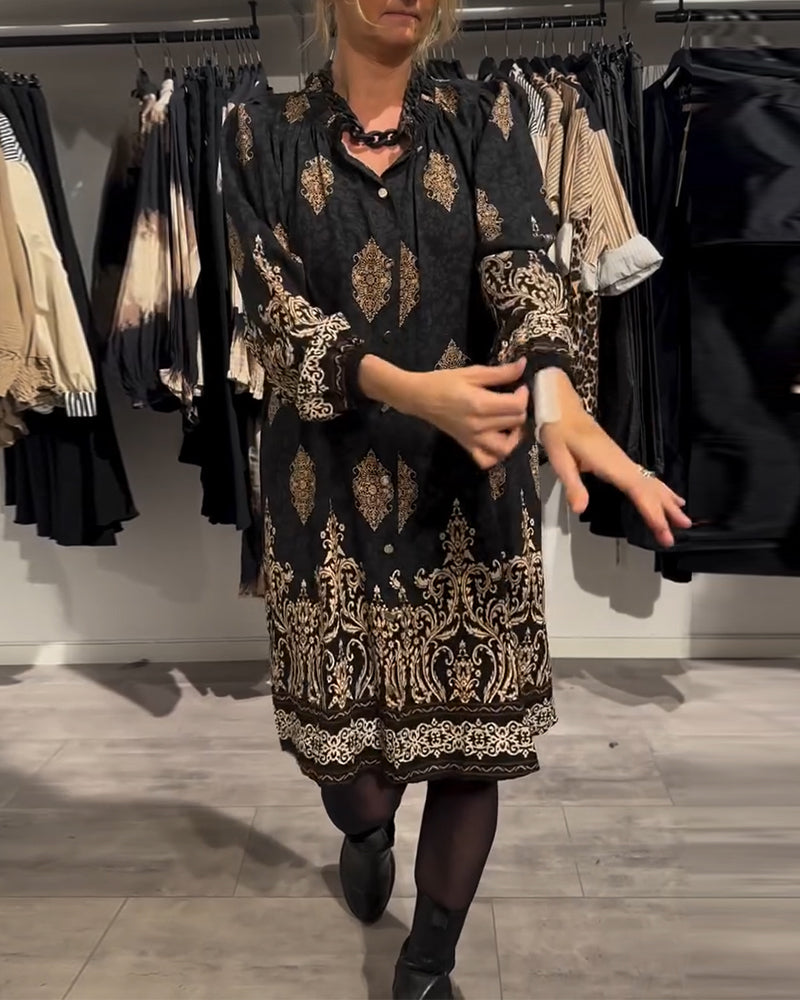 Ilse | Women's Vintage-Inspired Dress with Button Placket