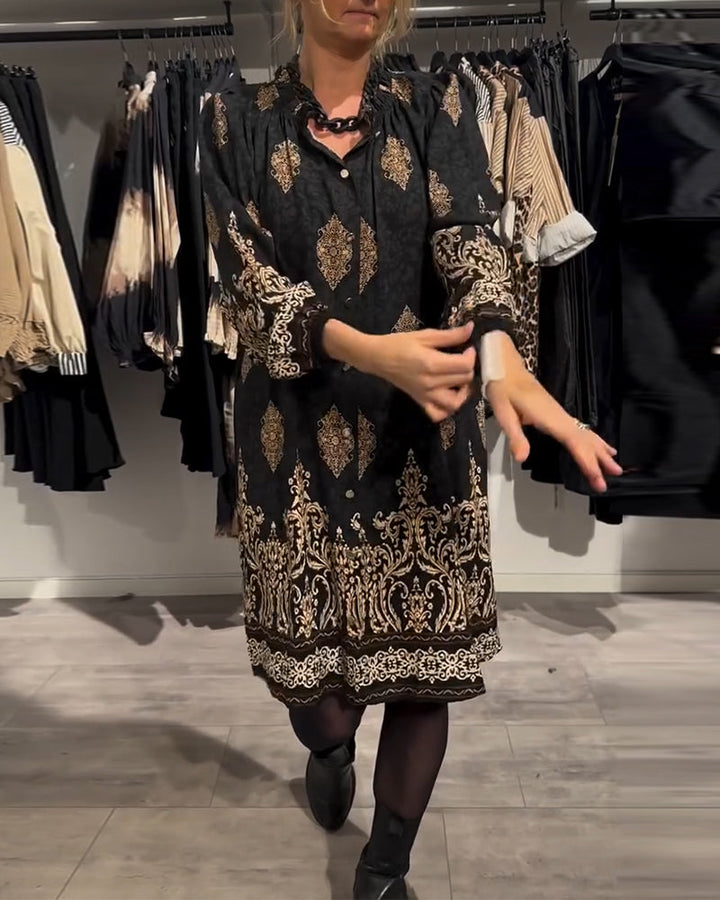 Ilse | Women's Vintage-Inspired Dress with Button Placket