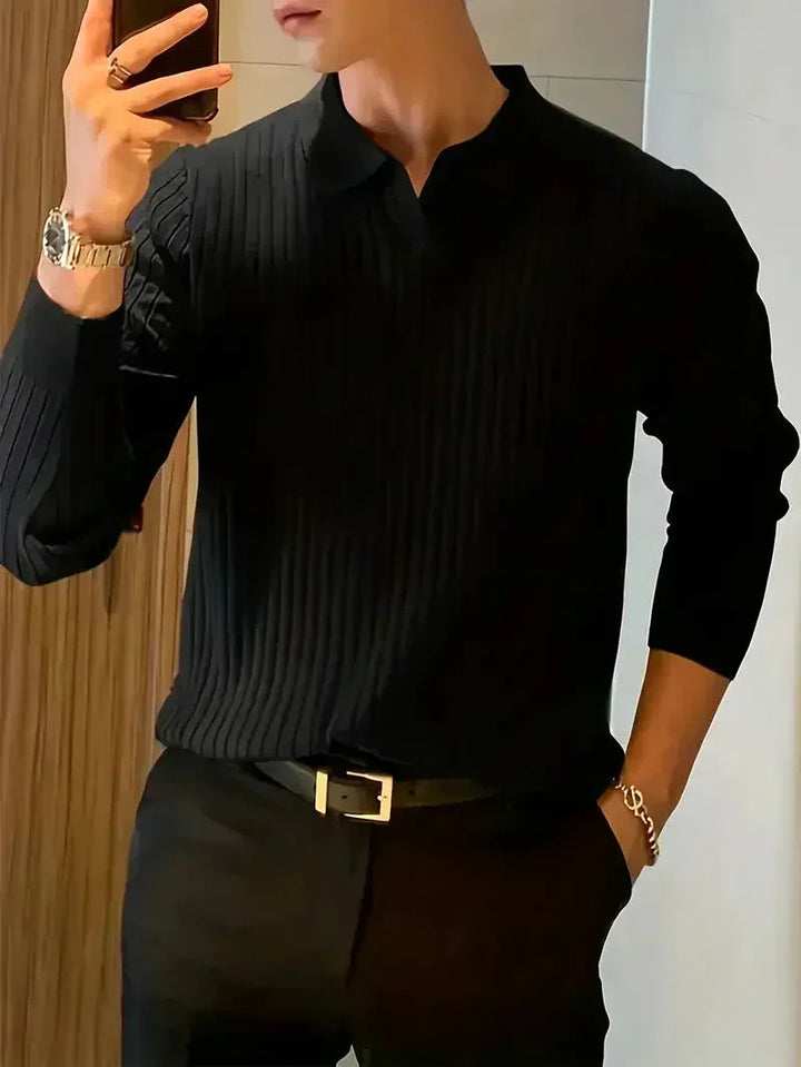 Men's Brit & Boho | Ribbed Pullover Shirt