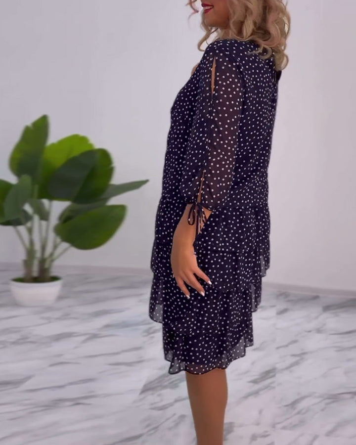 Tilly | Women's Polka Dot Layered Mini Dress