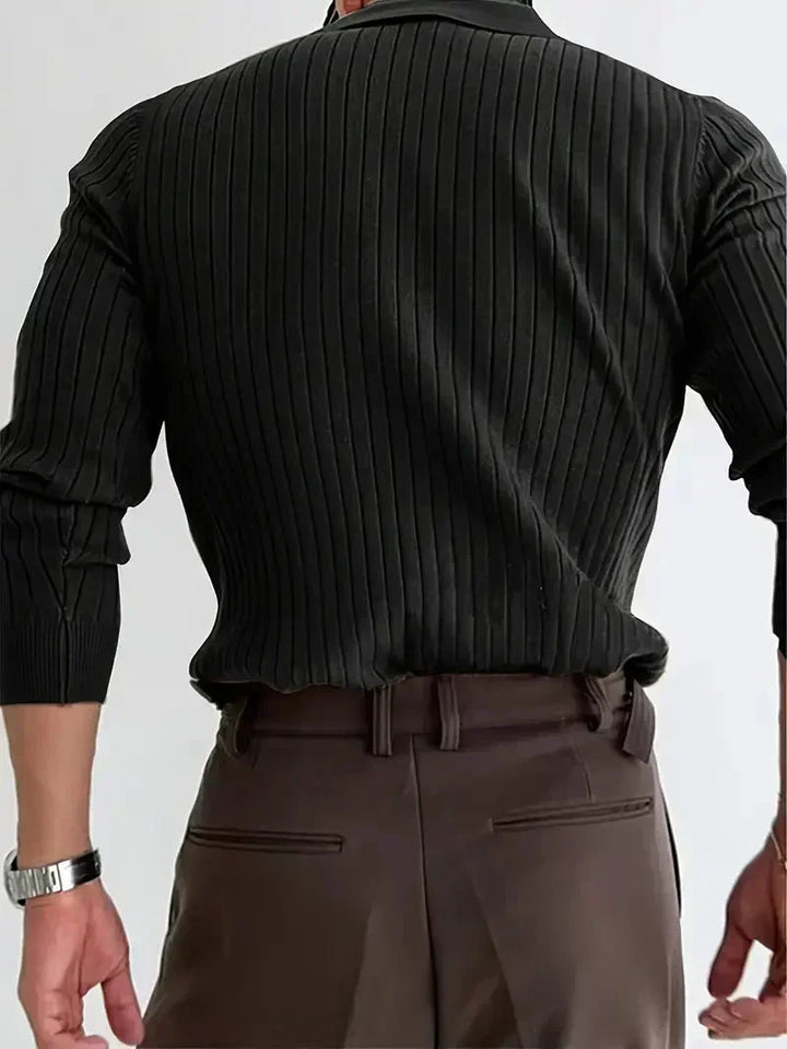Men's Brit & Boho | Ribbed Pullover Shirt