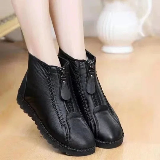 Mia | Women's Cushioned Zip Elegant Non-Slip Ankle Boots