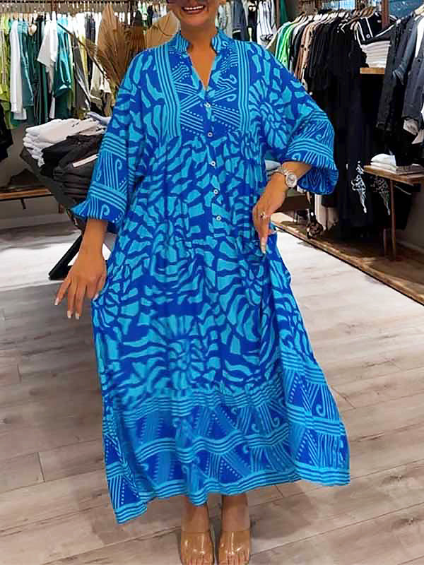 Carmilla | Women's Relaxed Vibrant Printed Maxi Dress