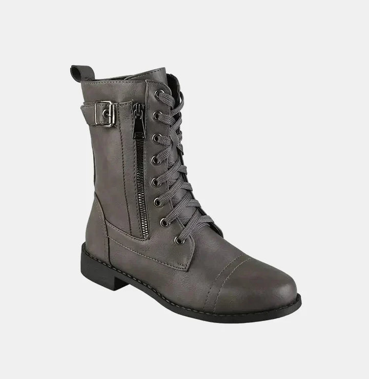 Bailey | Women's Cushioned Lace-Up Round Toe Autumn Boots
