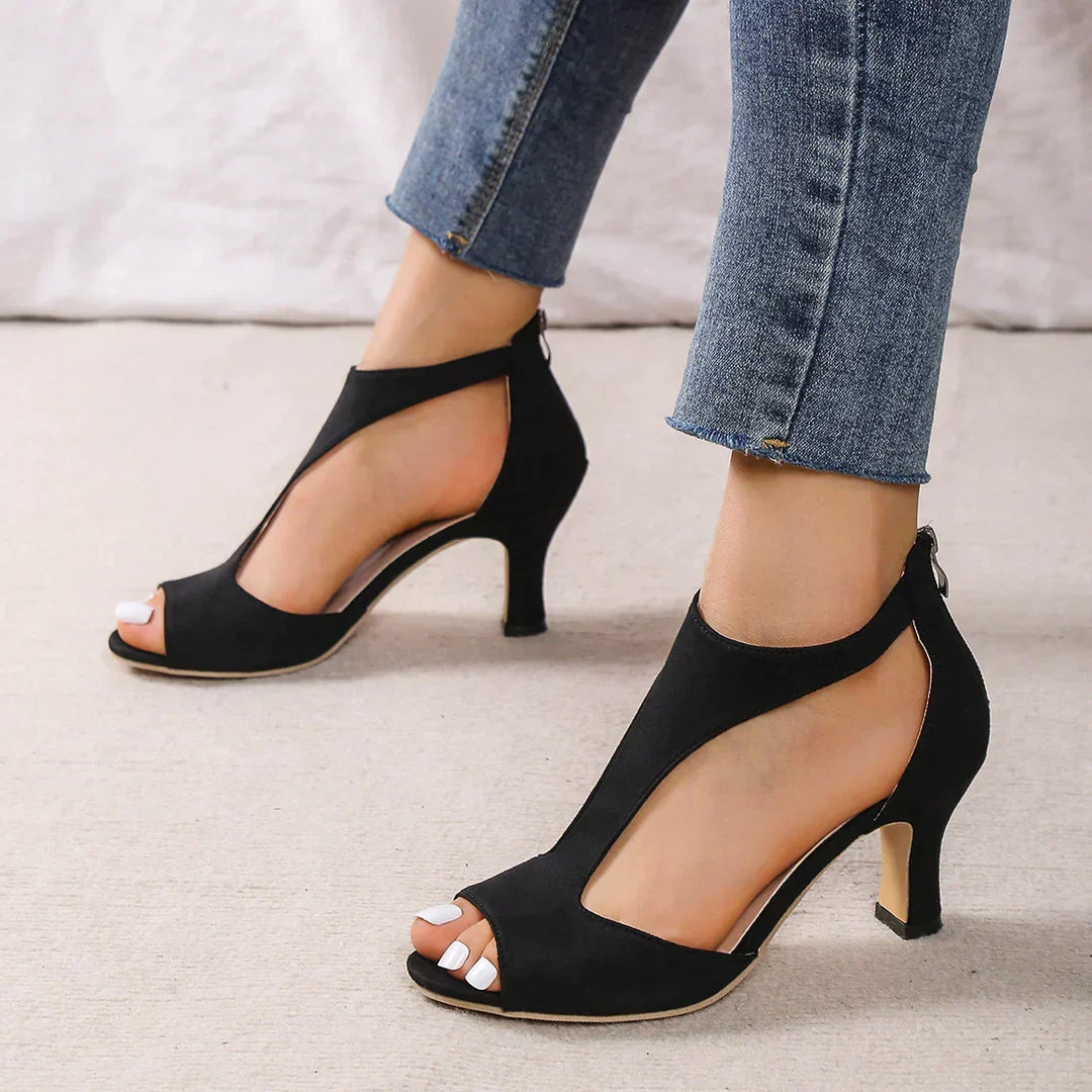 SerenaLift | Women's Cushioned Open-Toe Orthopedic Heel Sandals with Arch Support