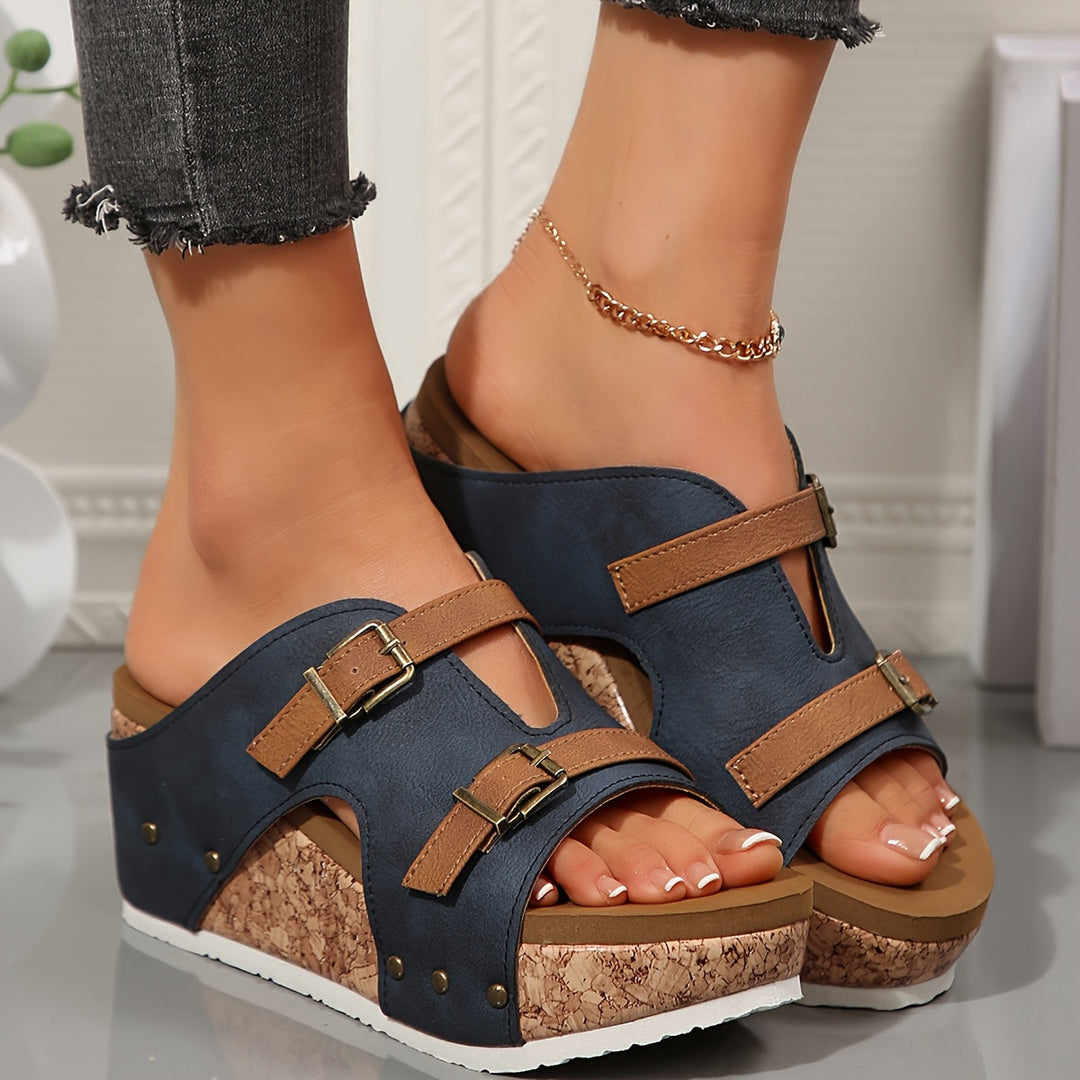 Women's Harbor Buckle Comfort Heel Support Sandals