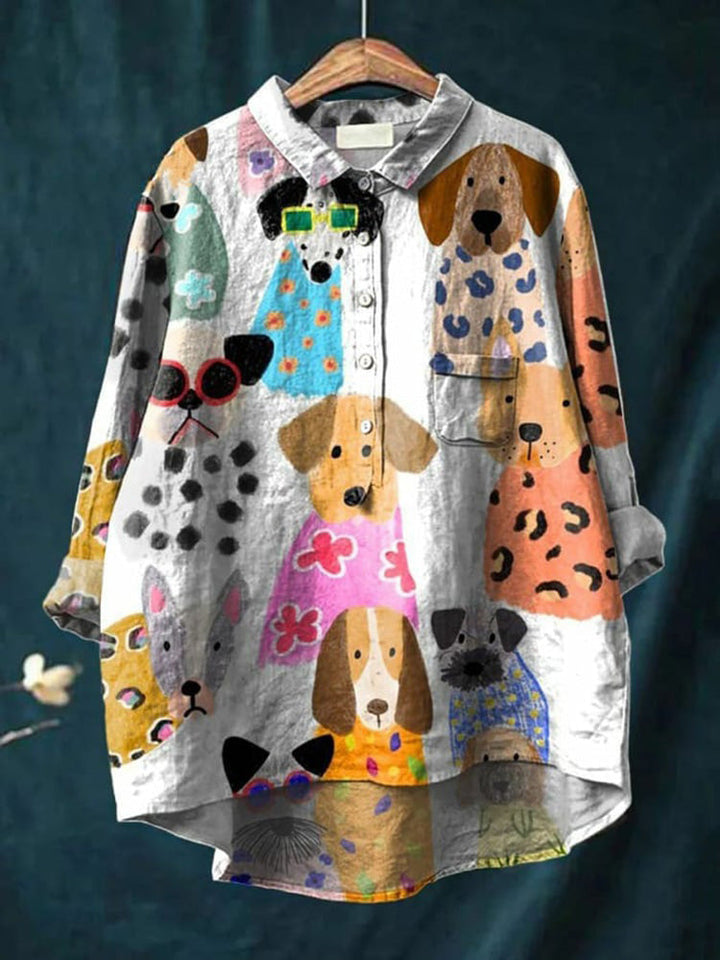 Cali | Longline Dog Art Shirt