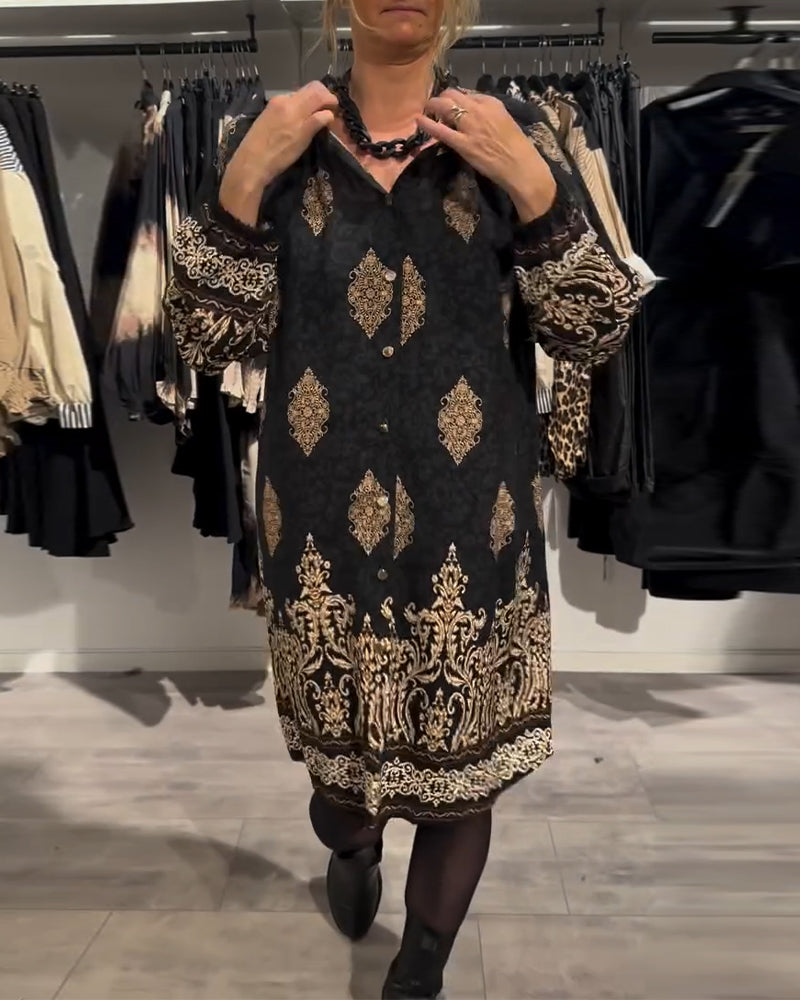 Ilse | Women's Vintage-Inspired Dress with Button Placket
