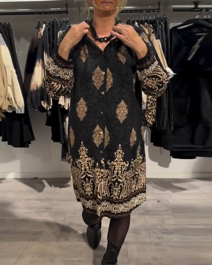 Ilse | Women's Vintage-Inspired Dress with Button Placket