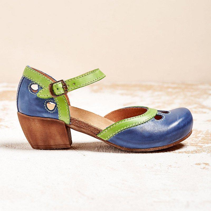 Fria | Women's Cushioned Comfortable Low Heel Sandals with Arch Support