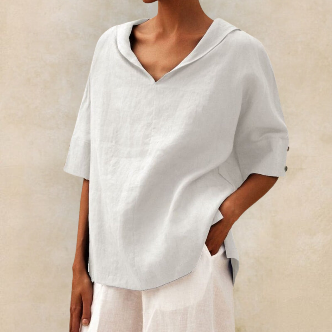 Lhinee | Women's Longline Casual Loose-Fit Blouse