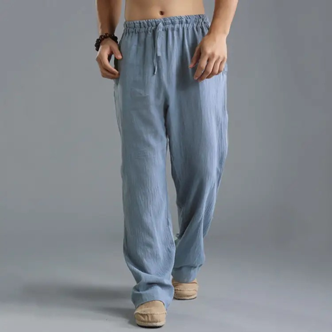 Carl | Men's Elegant Trousers with Drawstring