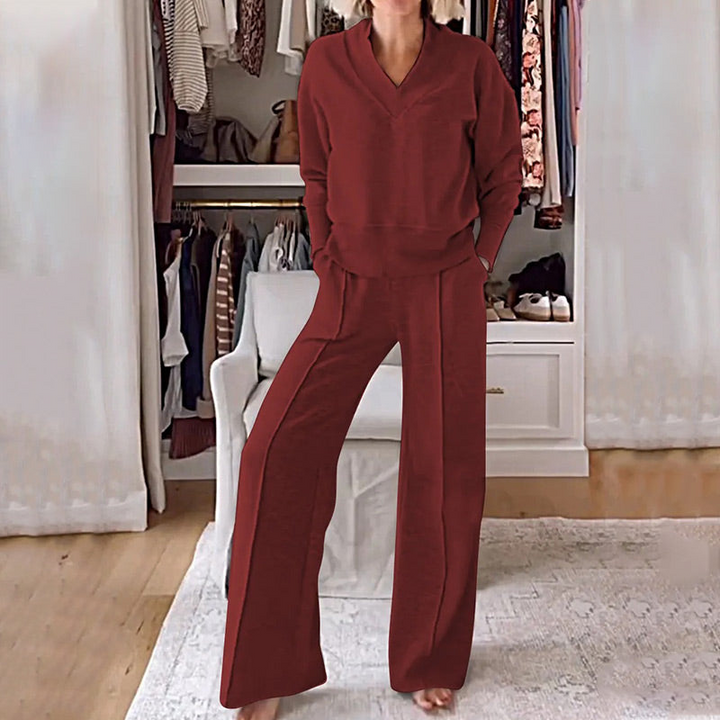 Carmela | Women's V-Neck Lounge Set