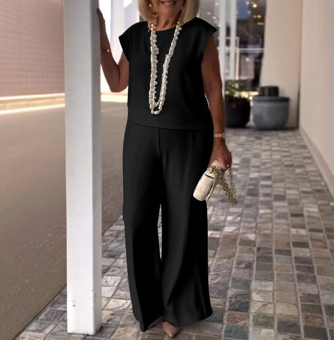 Caledona | Women's Elegant Comfy Set with Cap Sleeve