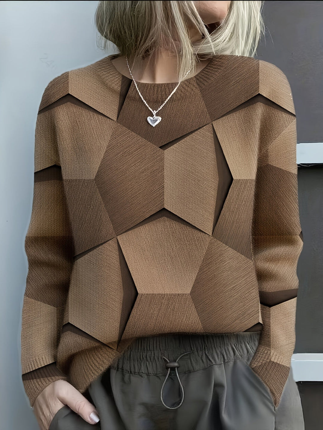 Sanae | Women's Trendy Everyday Jumper with Crew Neck