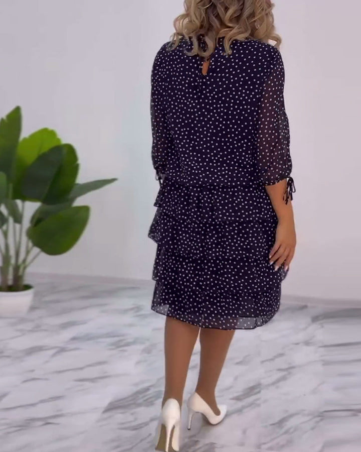 Tilly | Women's Polka Dot Layered Mini Dress