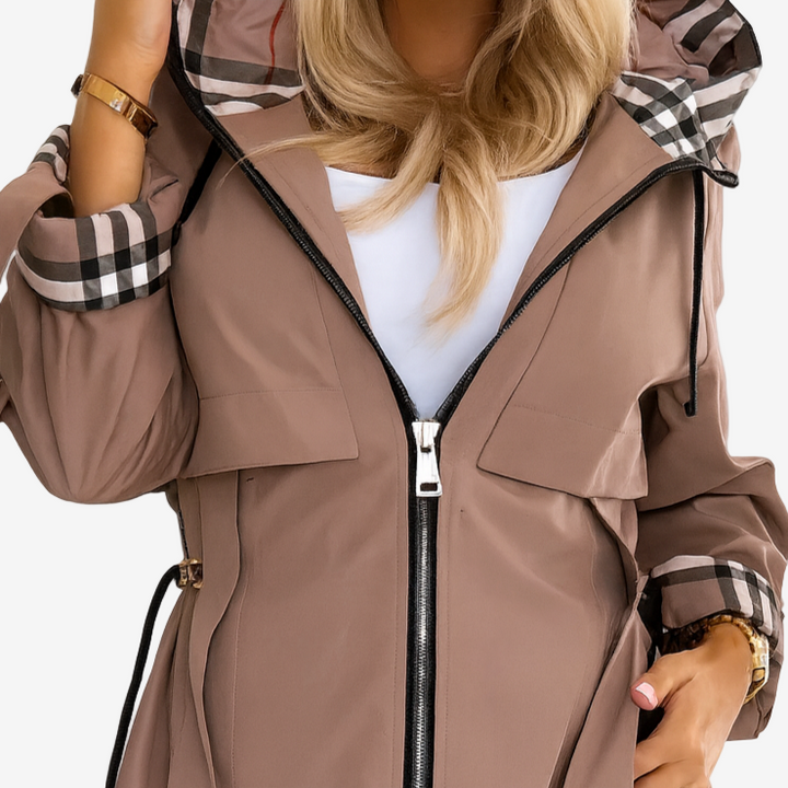 Nathalie | Women's Elegant Modern Trench Coat with Pockets