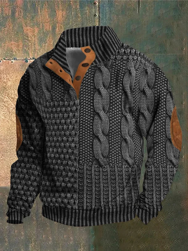 Basil | Men's Patterned Cozy Jumper